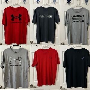 MENS UA BUNDLE size large graphic short sleeve tees